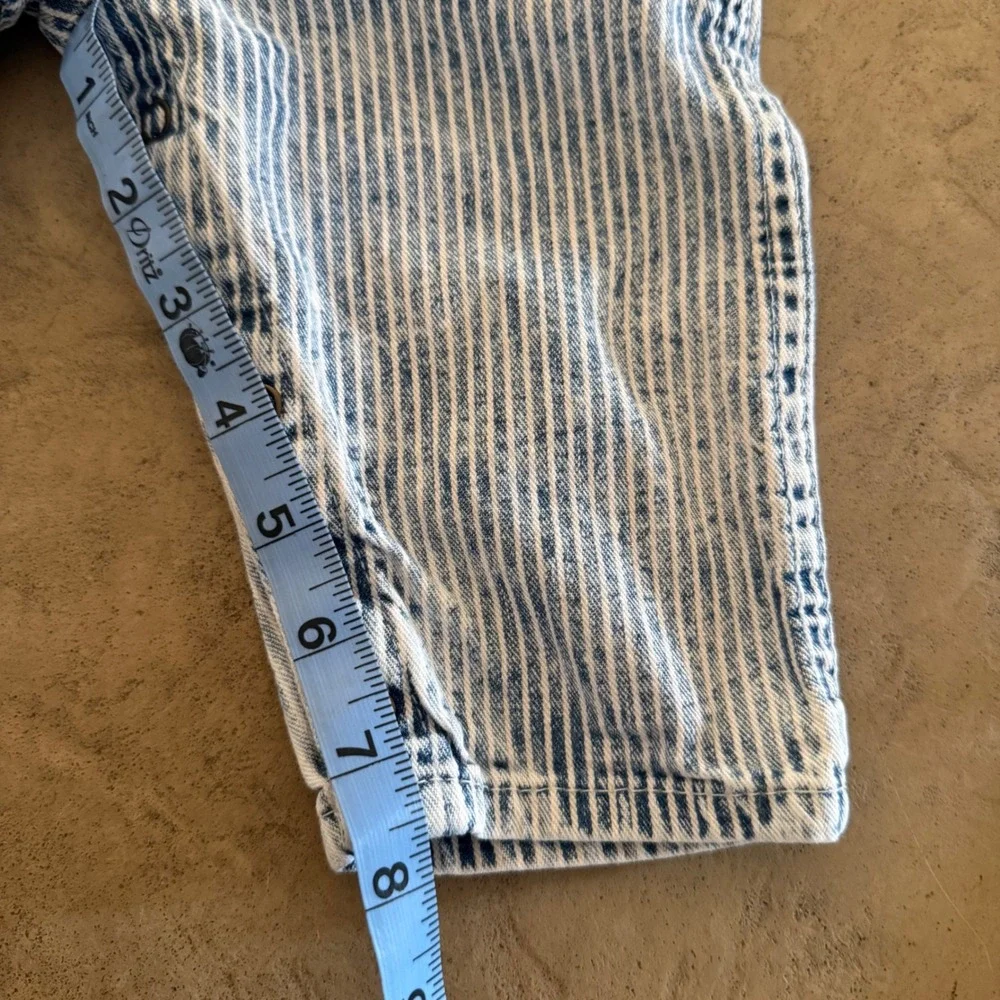 Vintage OshKosh Bgosh Hickory Stripe Overalls Made in USA 6/9M Vestbak